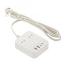 オーム電機 電源タップ(2m 2個口) HS-T22U4W25