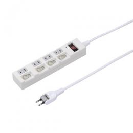 ヤザワ 電源タップ(5m 4個口) Y02BKS455WH