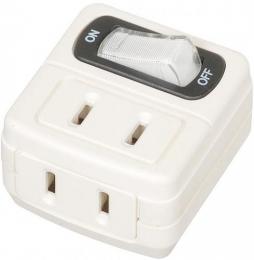 ヤザワ タップ(2個口) Y02FU210WH