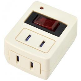 ヤザワ タップ(2個口) Y02FUBHKS210WH