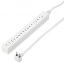 ヤザワ 電源タップ(1.5m 8個口) H85015WH2