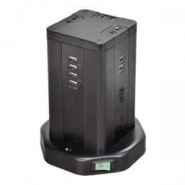 エルパ タワー型集中スイッチ付タップ WBS-TW1204USB