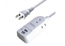 カシムラ 国内外県用電源タップ(1m 3個口) WM-16