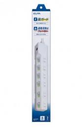 エルパ 電源タップ(3m 6個口) WLK-R63B(W)