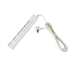 エルパ 電源タップ(3m 6個口) WLK-R63S(W)