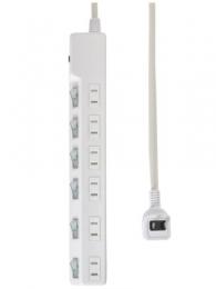 エルパ 電源タップ(2m 6個口) WLK-R62B(W)