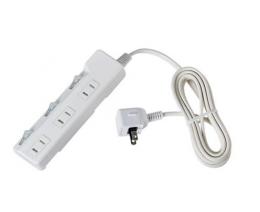 エルパ 電源タップ(2m 3個口) WLK-R32S(W)