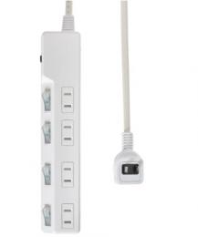 エルパ 電源タップ(2m 4個口) WLK-R42B(W)