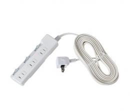 エルパ 電源タップ(5m 3個口) WLK-R35S(W)