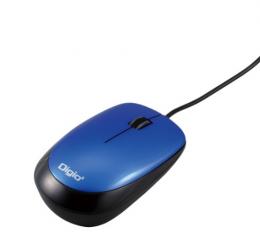 ナカバヤシ 有線マウス MUS-UKT114 ブルー