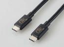 エレコム USBケーブル USB4-CCPE10NBK 1m ブラック