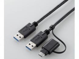 エレコム USBケーブル UC-TV6BK 1.5m ブラック
