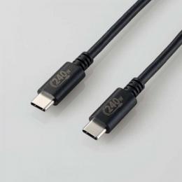 エレコム USBケーブル U2C-CCPE20NBK 2m ブラック