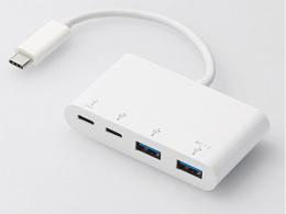 エレコム USBハブ U3HC-A423P5WH ホワイト