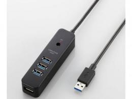 エレコム USBハブ U3H-T410SBK ブラック