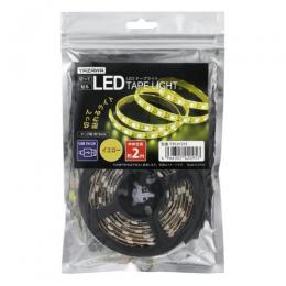 ヤザワ LEDテープライト TPL012 2m イエロー