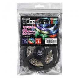 ヤザワ LEDテープライト TPL011 1m レインボー