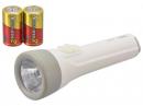 オーム電機 電池付きLED強力ライト LHP-2211C7