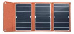 エアージェイ ポータブルソーラー充電器 AJ-NSOLAR16W オレンジ