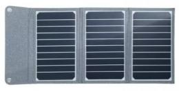 エアージェイ ポータブルソーラー充電器 AJ-NSOLAR16W グレー