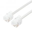 ナカバヤシ 電話機コード(5m) DC-F405/WH