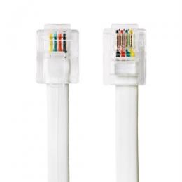 ナカバヤシ 電話機コード(1m) DC-401/WH