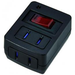 ヤザワ タップ(2個口) Y02FUBHKS210BK