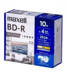 マクセル 録画用BD-R 10枚組 BRV25WPG.10S