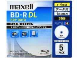 マクセル データ用BD-R DL 4倍速 5枚組 BR50PPLWPB.5S