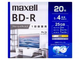マクセル 録画用BD-R 4倍速 20枚組 BRV25WPG.20S