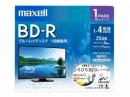 マクセル 録画用BD-R 4倍速 1枚 BRV25WPE.1J