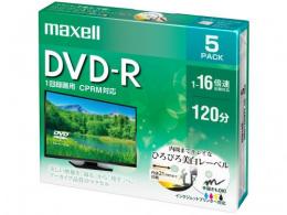 マクセル 録画用DVD-R 16倍速 5枚組 DRD120WPE.5S