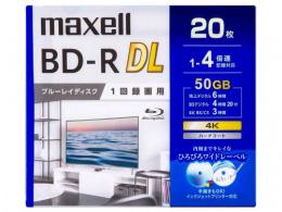 マクセル 録画用BD-R DL 4倍速 20枚組 BRV50WPG.20S