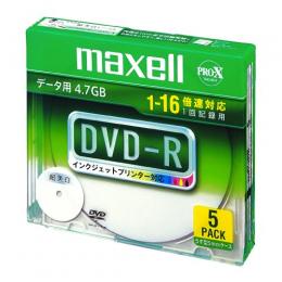 マクセル データ用DVD-R 16倍速 5枚組 DR47WPD.S1P5S A