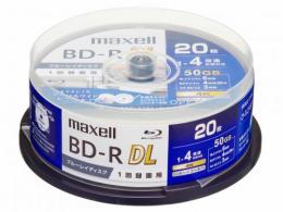 マクセル 録画用BD-R DL 4倍速 20枚組 BRV50WPG.20SP