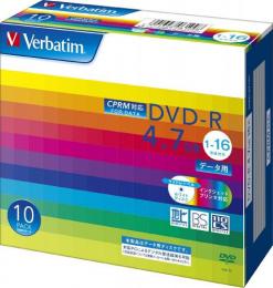 バーベイタム データ用DVD-R 16倍速 10枚組 DHR47JDP10V1