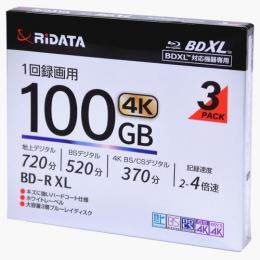 RiDATA 録画用BD-R XL 4倍速 3枚組 BD-R520PW4X.3P SC B