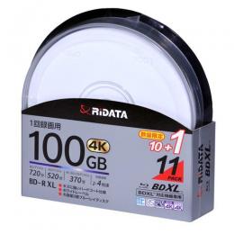 RiDATA 録画用BD-R XL 4倍速 11枚組 BD-R520PW4X.10+1 SP B