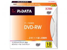 RiDATA データ用DVD-RW 2倍速 10枚組 DVD-RW4.7G. PW10P A