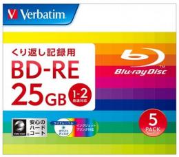 バーベイタム データ用BD-RE 2倍速 5枚組 DBE25NP5V2