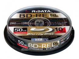 RiDATA 録画用BD-RE DL 2倍速 10枚組 BD-RE260PW 2X.10SP A