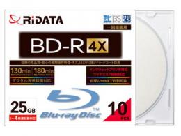 RiDATA 録画用BD-R 4倍速 10枚組 BD-R130PW 4X.10P SC C