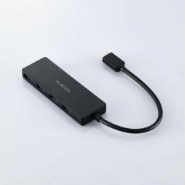 エレコム USBハブ U3HC-H040BK