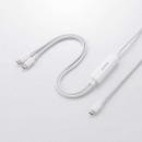 エレコム USB(C to C)2WAYケーブル(1.2m) U2C-CCCA12WH