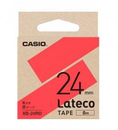 カシオ ラベルライター用テープ(赤) XB-24RD