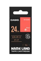 カシオ ラベルライター用テープ(赤色) XR-24ARD