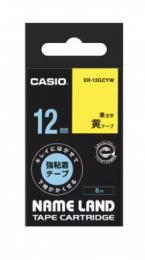 カシオ ラベルライター用テープ(黄) XR-12GCYW