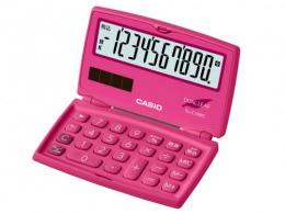 CASIO 電卓 SL-C100C ビビッドピンク