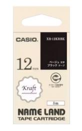 カシオ ラベルライター用テープ XR-12KRBK
