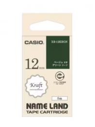 カシオ ラベルライター用テープ XR-12KRGN